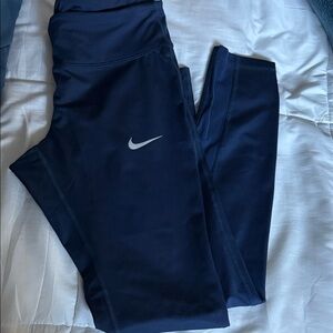 Nike Dri-Fit Dark Blue Leggings with mesh
